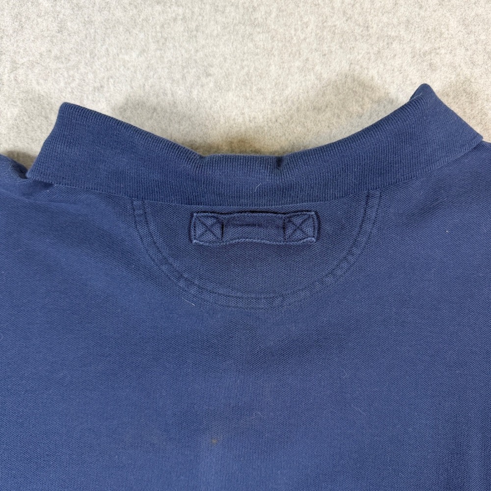 Duluth Trading Co Polo Shirt Mens XL Tall Navy Blue Relaxed Fit Short Sleeve - Picture 9 of 13